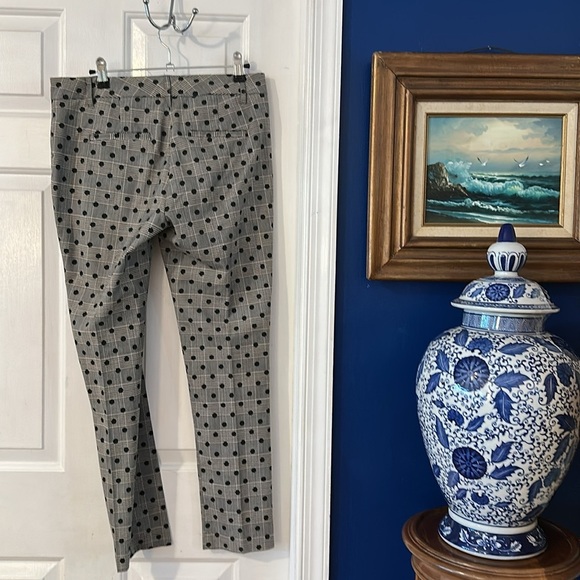 NWOT Women’s Boston Proper Plaid & Polka Dot   Slim Leg Ankle Pants Size 4 - Picture 5 of 8